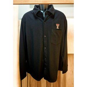 Texas Tech Antigua Mens Black Long Sleeve Flannel Shirt XL